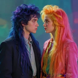 a technicolour dream sequence, lighting by delphin enjolras, hair by prince, artstation, ultrarealistic