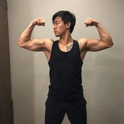 zyzz flexing