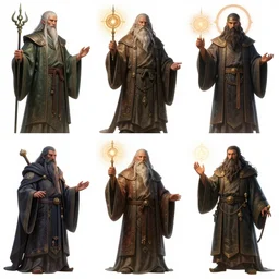 highly detailed paintings of character concept and art spot illustrations druids and shamans and mages casting spells, hyper detailed, digital art, trending on artstation, cinematic lighting, studio quality, smooth, sharp details, in the style of nixeu and fenghua zhong.