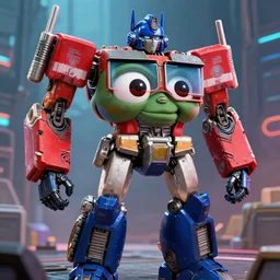 happy pepe, artstation, marvel, anfas, futuristic, cyberpunk hyper detailed, transformers