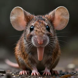 an extremely detailed masterpiece of a mouse with elephant ears and a trunk for his mouth, inspired by goro fujita, digital art, cinematic lighting, trending in artstation, 4 k