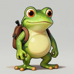 A frog dressed like in Mad Max in the style of a DnD character portrai