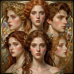 family, detailed faces, d & d, wet, shiny, fantasy, intricate, elegant, hyper detailed, ultra definition, photoreal, artstation, unreal engine rendered, concept art, smooth, sharp focus, illustration, art by artgerm and greg rutkowski and alphonse mucha and garis edelweiss