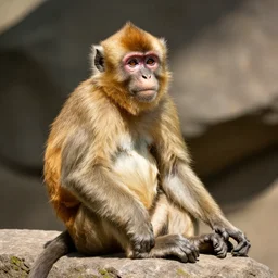 ! dream an albino monkey sunbathing
