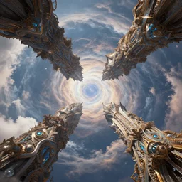the heavens above, 4 k, intricate detailed, jaw dropping, gorgeous, surreal, octane render
