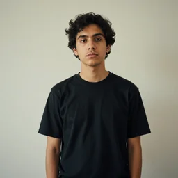 Medium shot of a typical character in the style of josan gonzalez