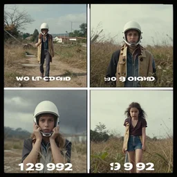 a four panel surreal meme from the year 9 9 9 9 sent back in time to 2 0 2 2