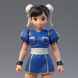 little female character inspired by chun li, digital art made by makoto shinkai and lois van baarle, highly detailed, symmetrical, extremely coherent, anatomically perfect