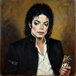 michael jackson!!! painting!!! in the style of caravaggio!!!