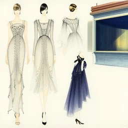 fashion, high fashion, haute couture, dior, game, characters sheet, by kawase hasui, moebius, Edward Hopper and James Gilleard, Zdzislaw Beksinski, Steven Outram colorful flat surreal design, hd, 8k, artstation, high quality, ultra detailed
