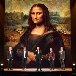 westlife on stage art by leonardo da vinci