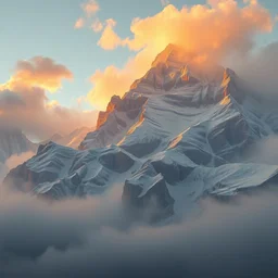 very detailed, octane render, realistic, 8 k, unreal engine 5, dramatic, volumetric, mountain, morning, greg rutkowski