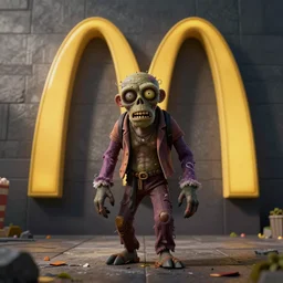 a mczombie at the mcdonalds