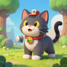 cat in the style of clash royale