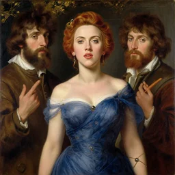 a beautiful painting of scarlett johansson by john everett millais and dante gabriel rossetti and john collier and john william waterhouse, preraphaelite, detailed, trending on artstation, hd, masterpiece