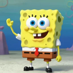 Man poorly cosplaying SpongeBob, award winning photo, 4K,