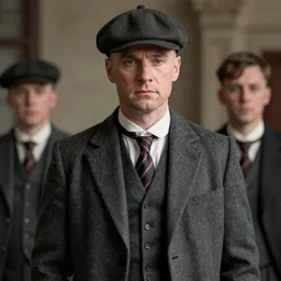 peaky blinders, photorealistic, unreal engine 5, highly detailed, sharpe focus, front view