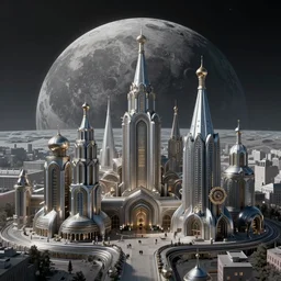 Сyberpunk style photo in a Russian city on the Moon, Neo Norilsk, sci-fi, fantasy, intricate, very very beautiful, elegant, highly detailed, smooth, Unreal Engine 5, sharp focus, by Evgeny Zubkov, by Marat Zakirov, trending on Behance
