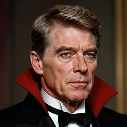 ronald reagan vampire, presidential photo portrait, one head, intricate detail, photorealistic, trending on artstation, by mark ryden and nikolai lockertsen