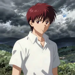 shinji ikari, persona art style, atlus games, semi - realistic anime