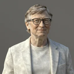 bill gates as marble statue, soft surface texture, very realistic 3 d render, soft sun lights, 4 k, high detailed photography result
