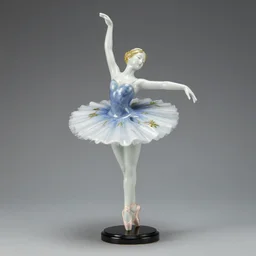 the ballerina porcelain statue, painted by zdzislaw beksinski