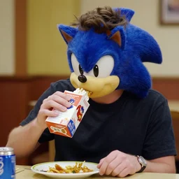 christian weston chandler eating a box of sonic