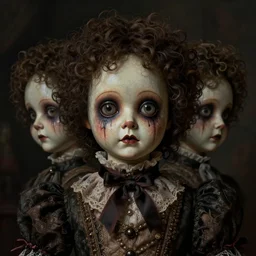 a creepy victorian murder doll | highly detailed | very intricate | symmetrical | cinematic lighting | award - winning | closeup portrait | painted by donato giancola and mandy jurgens and charlie bowater | featured on artstation