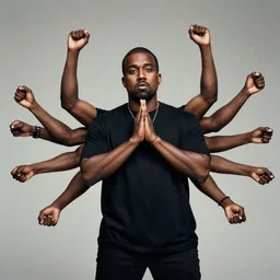 kanye west with ten arms