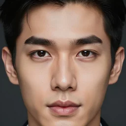 close up portrait of sombat metanee, face like as sombat metanee, high quality realistic face