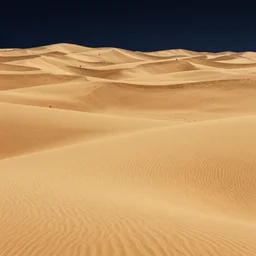 highly detailed illustration of high exposure sand dunes at night by moebius, nico delort, oliver vernon, kilian eng, joseph moncada, damon soule, manabu ikeda, kyle hotz, dan mumford, otomo, 4 k resolution