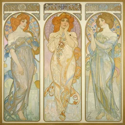 hyperrealistic detailed painting of a sci - di mumbai city, art by ernst haeckel, john william godward, hammershøi, alphons mucha, pontormo, ornamental, decorative, art nouveau pattern, deep pastel colors,