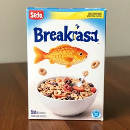 fish breakfast cereal box