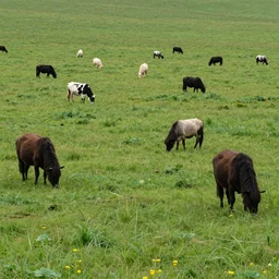 national geographic photo : people grazing on grass on a meadow, ultrarealistic, photorealistic, intricate detail, photograph by anne leibovitz