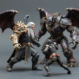 gandalf with large robotic jeweled arm battling the balrog 3 5 mm photograph