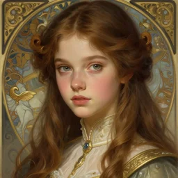 beautiful young teen daria strokous, closeup, d & d, fantasy, intricate, elegant, highly detailed, digital painting, artstation, concept art, matte, sharp focus, illustration, art by artgerm and greg rutkowski and alphonse mucha