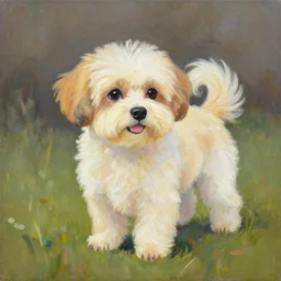 可 愛 い 犬, painting by greg ruthowski