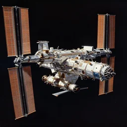 An oil painting of the International Space Station, dramatic lighting, trending on ArtStation, Unreal engine, 8k, Thomas Kinkade, Greg Rutkowski, anamorphic, Cinestill Cinematography, very detailed