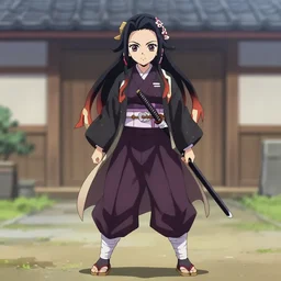 full body kimi no na wa shinsekai yori musume zombie desu ka kunoichi katana anime isekai shiki, depth of field, sharp focus