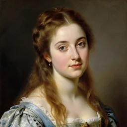 a beautiful portrait of a young and beautiful princess with gentle eyes, art by franz xaver winterhalter, highly detailed, elegant, romanticism, neoclassicism, 1 8 5 0 s style painting, oil on canvas, vivid