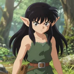 an aggressively stupid goblin girl, medium shot, concept art, digital art, natural lighting, sharp focus, illustration, highly detailed, by akira toriyama, n - 4
