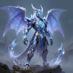 crystal wyvern, fantasy writing in the style of talkien