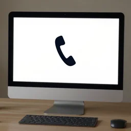nic cage viewing a minimalist logo for a dating app only for nic cage on his computer, corporate phone app icon
