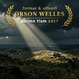 Cinematic concept art from the new Orson Welles film