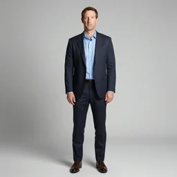 full body portrait of mark zuckerberg with old money clothes