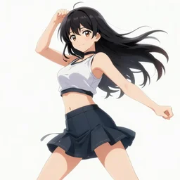 naro rinri female, dynamic posing