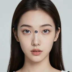 “ beautiful woman with three eyes ”