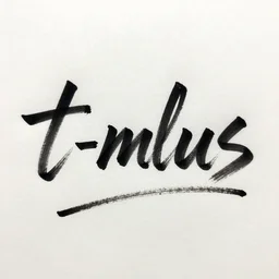 t - minus written in calligraphy, graffiti, ink brush