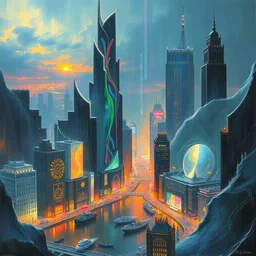 iridescent city by john martin