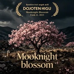 an artistic movie poster mooknight blossom